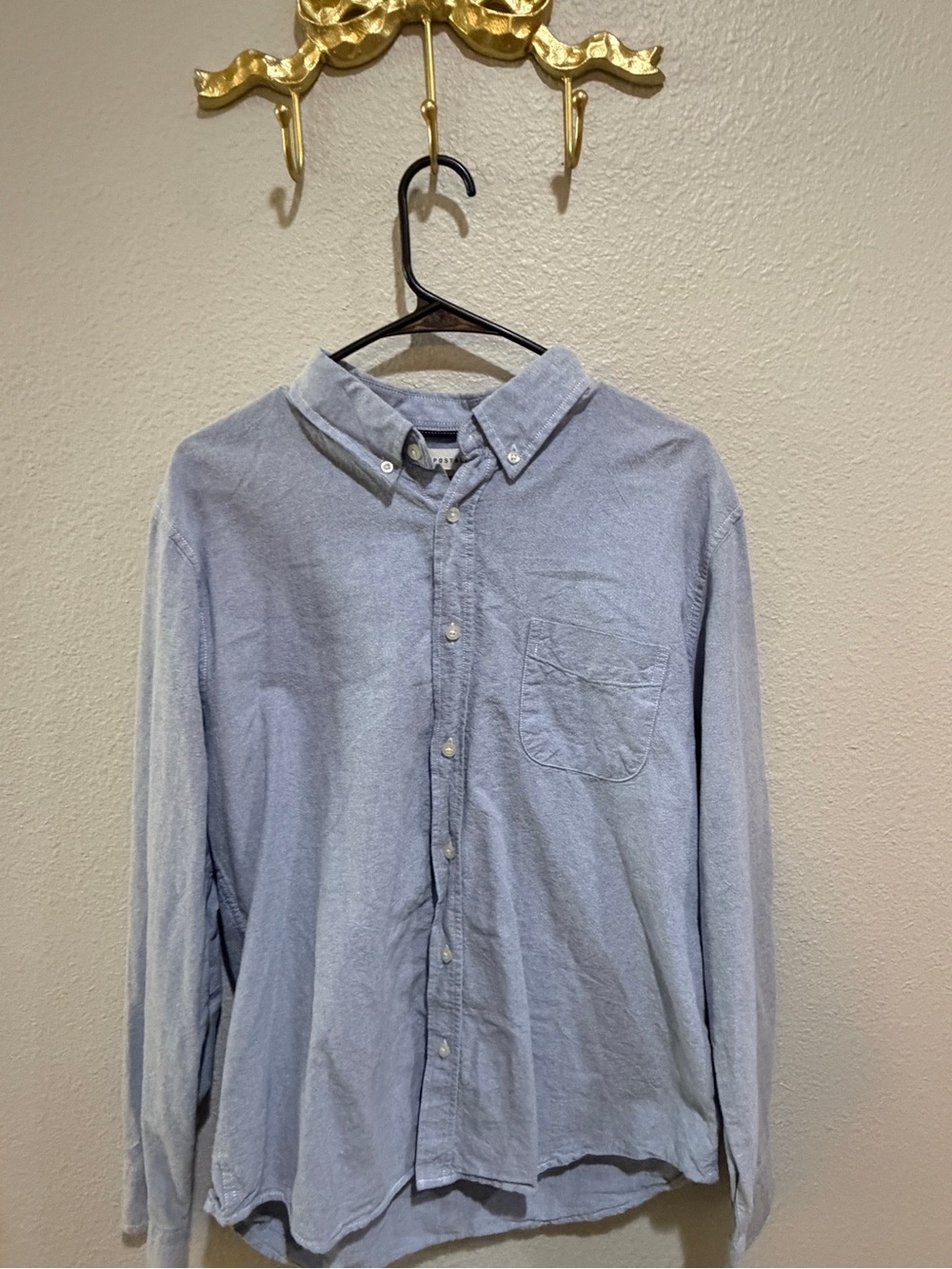 Aeropostale Light Blue Casual Button-Down Shirt
